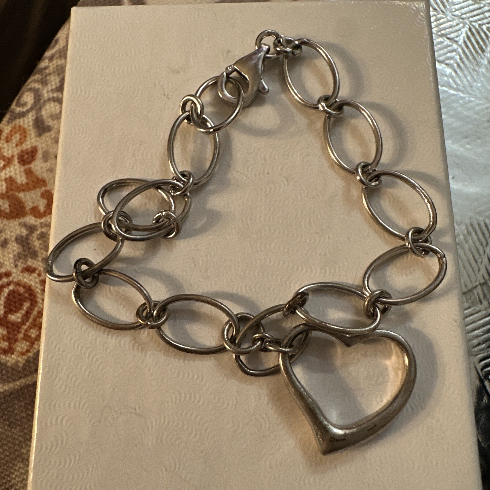 925 STERLING SILVER INTERLOCKING CIRCLE CHAIN LIN… - image 1