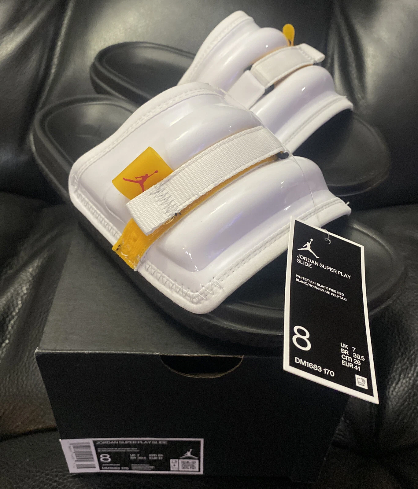 NUOVO Nike Jordan Super Play Slide sandalo slide uomo taglia 8 DM1683 170 nuovo con etichette