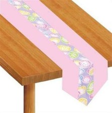 Easter Egg Fabric Table Runner 12" x 6' Easter Decoration Easter Table Runner