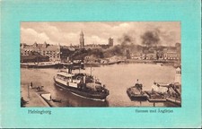 Helsingborg , Hamnen med. Ängfärjan
