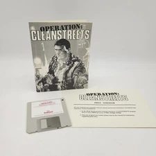 Operation: Cleanstreets Commodore Amiga Game with manual and insert