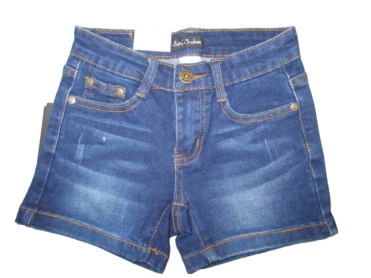 Cutie's Fashion Blue Jean Shorts Girls Size New