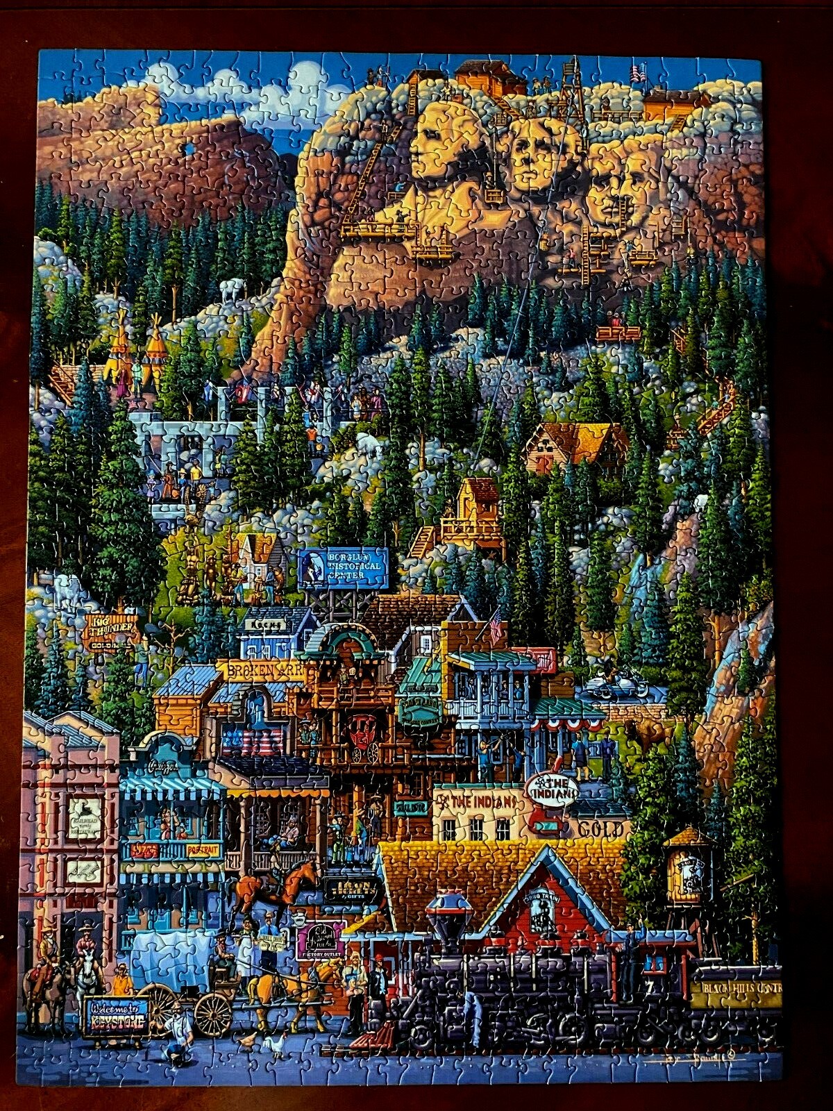 Dowdle Puzzle "The Black Hills" 1000 Pieces PreOwned Complete