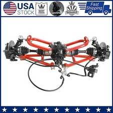 4WD Rear Drive Shaft CV Axle Swing Arm Kit Brake Assembly For Go Kart ATV Buggy
