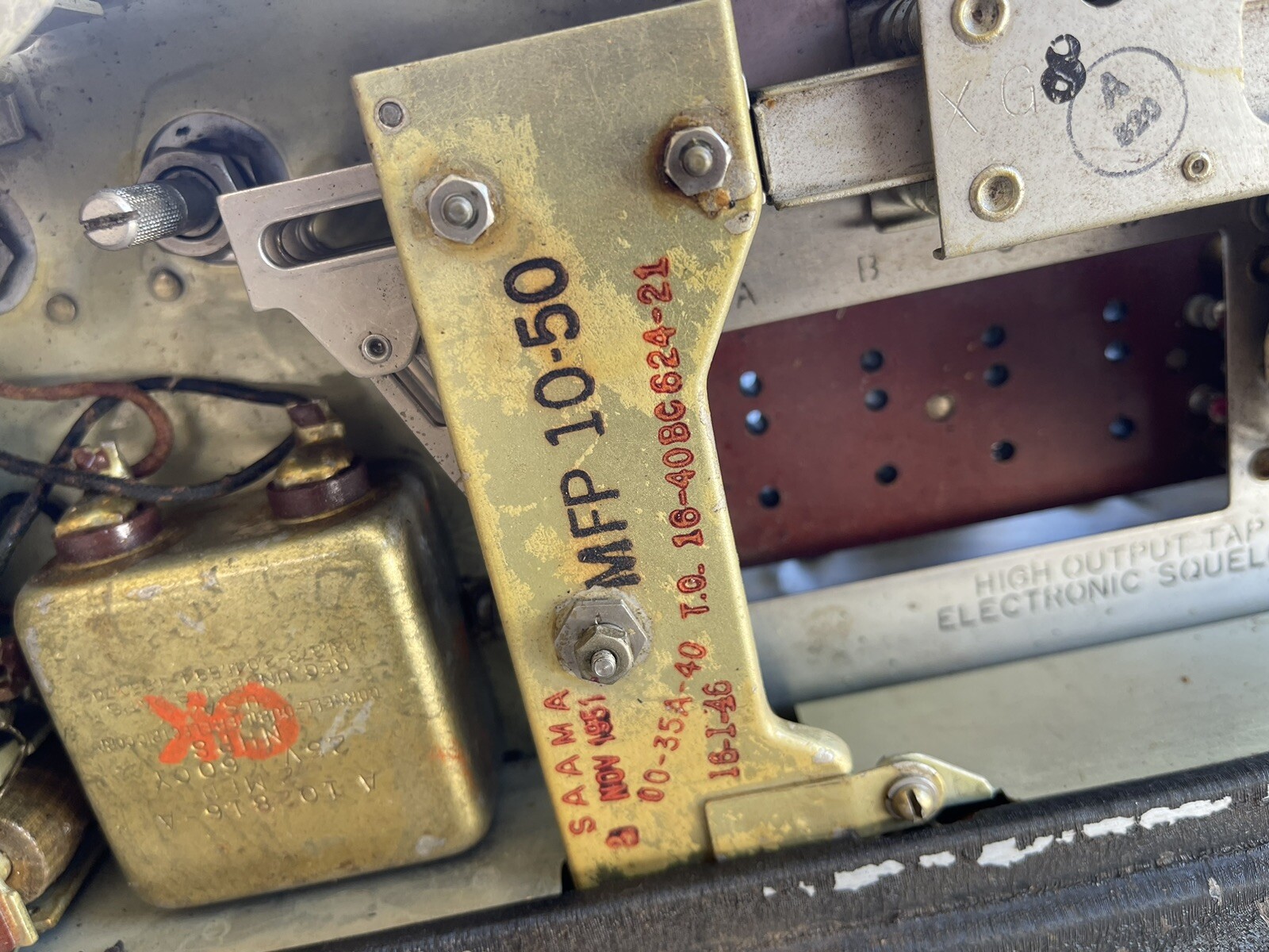 Vintage 1960s Bendix US Army tube radio reciever transmitter bc-624-c 625-am