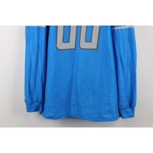 New NFL Mens Medium Fleece Long Sleeve Detroit Lions Football Jersey T-Shirt - Picture 3 of 13