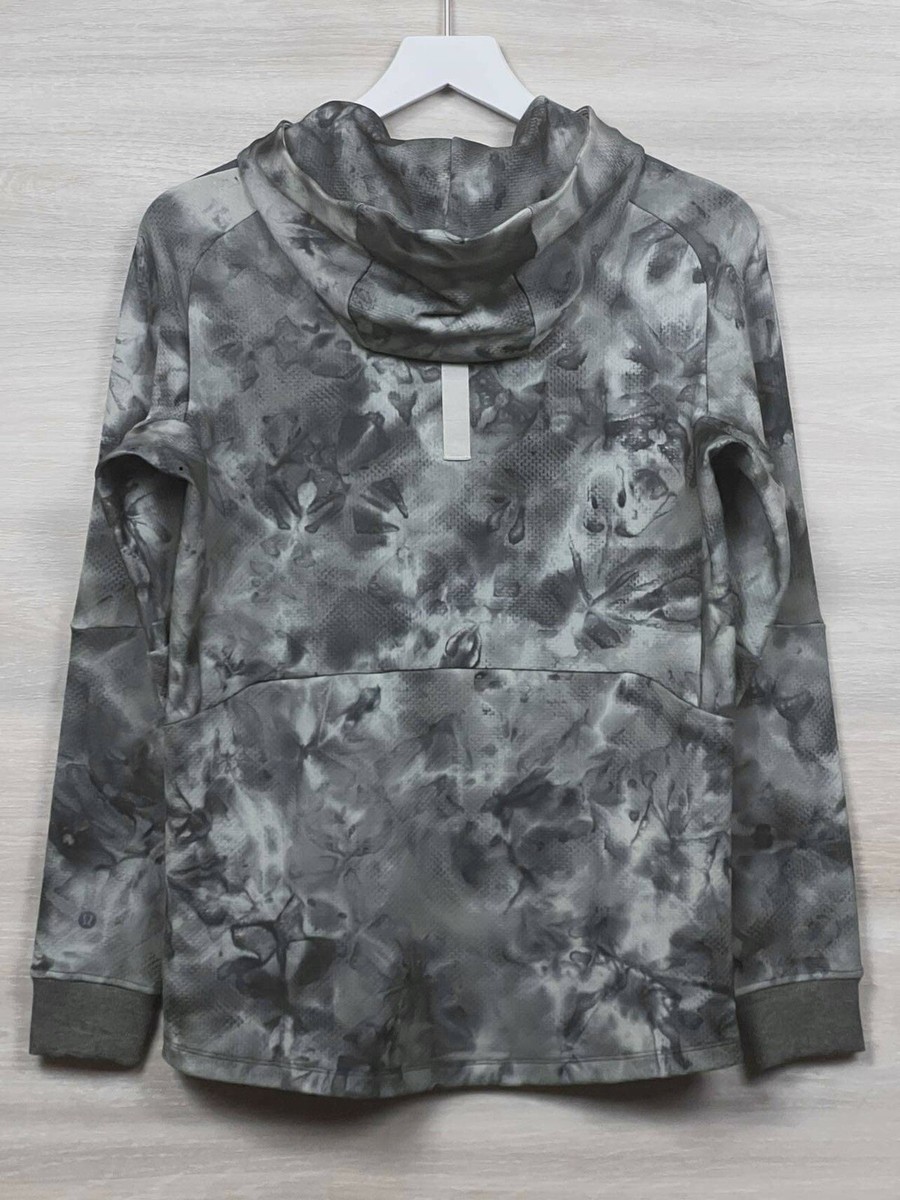 Lululemon Textured Tech Hoodie Size S Diamond Dye Raw Linen Seared