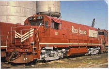 Vintage Postcard Rock Island Railroad Locomotive Train
