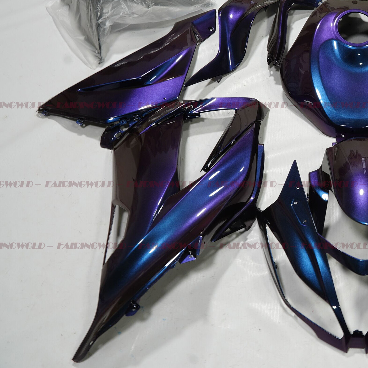Chameleon Color Full Fairing Kit W/ Tank Cover For Kawasaki Ninja