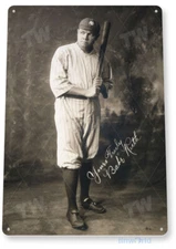 TIN SIGN Babe Ruth, Yankees, Baseball, Sports Bar, New York, Metal Décor, A227