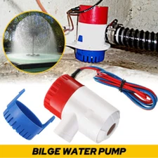 1100GPH 12V Electric Marine Submersible Bilge Sump Water Pump for Boat Yacht