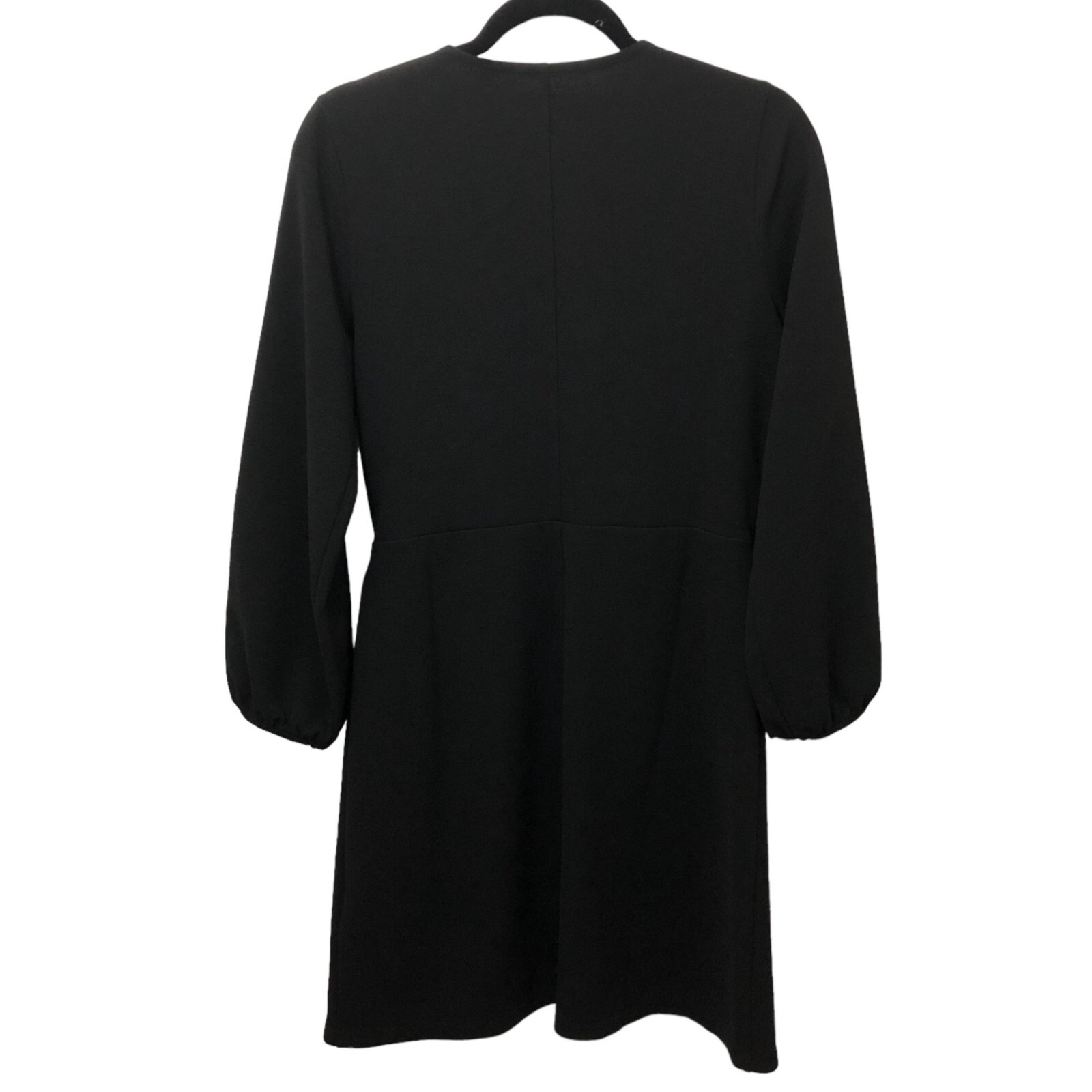 Texture & Thread Madewell Solid Black V-neck Faux… - image 2