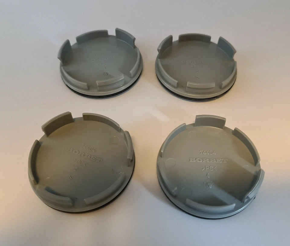 4 tapas de buje Borbet Classic negras 56 mm tapa de buje tapa de llanta Foto 2 de 2