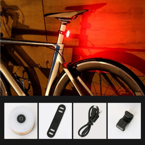 1 pièce kit de feux d'avertissement vélo DEL rechargeable vélo arrière vélo vélo - Photo 1 sur 17