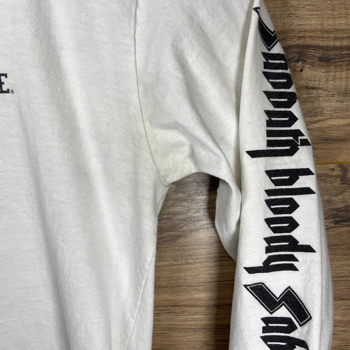 SUPREME × BLACK SABBATH L/S Tee Size: L Supreme Black Sabbath Bloody Sabbath Long Sleeve Tee White