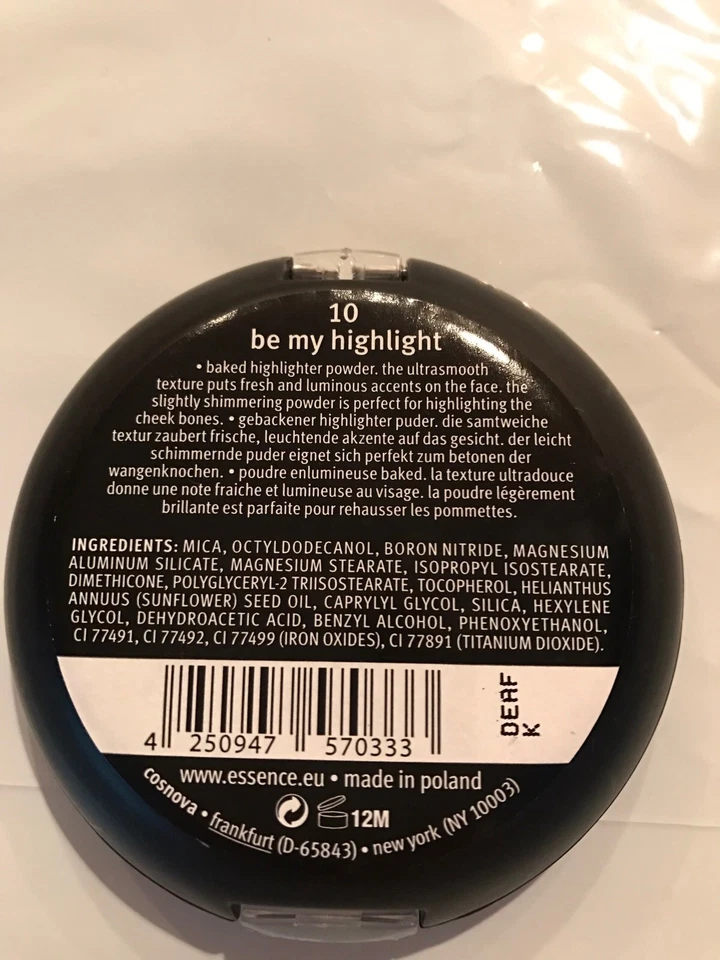 essence Pure NUDE Highlighter 10 Be My Highlight Powder Compact Rare NEW Sealed - Image 4 of 4