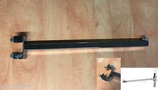 Add On Hanging Arm 16" Garment Clothes Display Rail 400mm Chrome Square Clothing