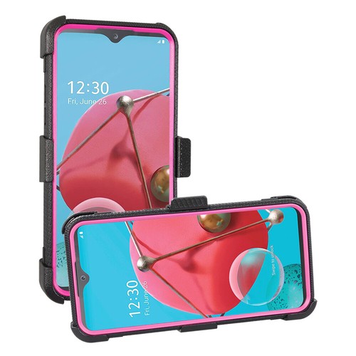 For LG Stylo 6/LG k51/lG K31/LG V60 ThinQ Hybrid Belt Clip Holster Stand Cover - Picture 2 of 30