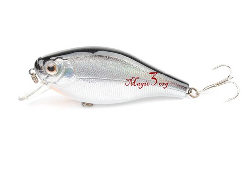 Hard Crankbait Fishing Hook Lure Flat Rattle-in Shad 60mm 7g Bass Pike Walleye - Picture 3 of 4