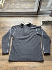 KUHL Alfpaca Pullover 1/4 Zip Fleece Sweater Women's Large Hiking Retro EUC RARE