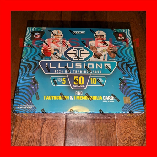 2024 Panini Illusions Football Trading Cards ✅ Premium Box ✅ One Autograph Card