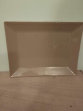 Ceramic Rectangular Serving Platter 25 x 19 cm Taupe Colour  SUPERB