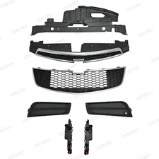 For Cruze 2011-14 Radiator Support/Bumper Upper Grille Lower mesh/Foglight cover
