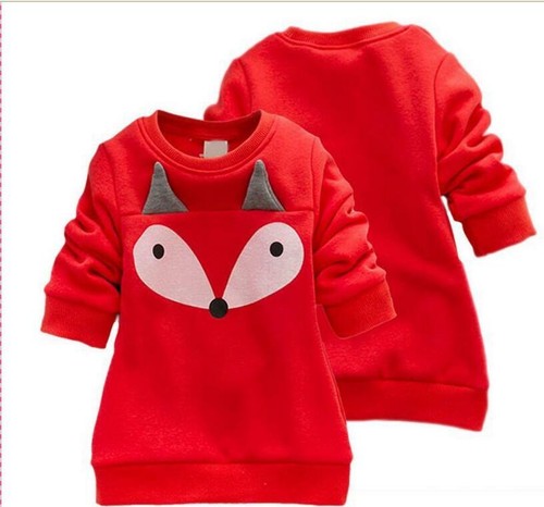 2pcs Baby Girls Cartoon Fox T-Shirt + Pants Set Kids Casual Clothes Outfits - Picture 4 of 9