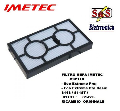 G92110 FILTRO HEPA ORIGINALE PER ASPIRAPOLVERE IMETEC ECO EXTREME PRO  ,8118,8119 | eBay