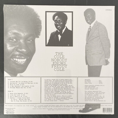 Freddy Cole – The Cole Nobody Knows LP Freddy Cole – The Cole Nobody Knows – Vinyl (LP, Album