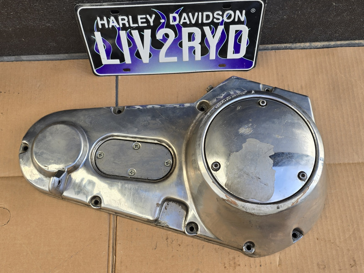 Harley Davidson Chrome Lifeline Outer Primary Cover 77-84 4 Speed