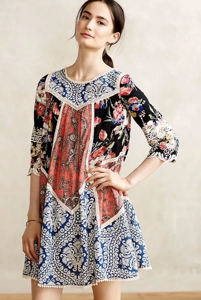 Anthropologie Inez Swing Dress by Vanessa Virginia size 0 | eBay