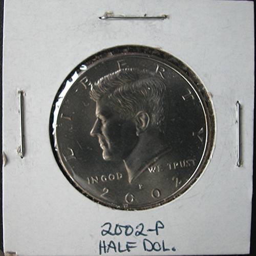 2002-P Kennedy Half Dollar - Die Crack Obverse - 第 1/3 張圖片