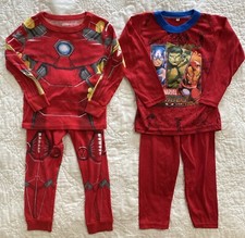 Lot of 2 -Child Cotton Snug Fit Pajama Sets 4 pc. 5, Marvel Avegers