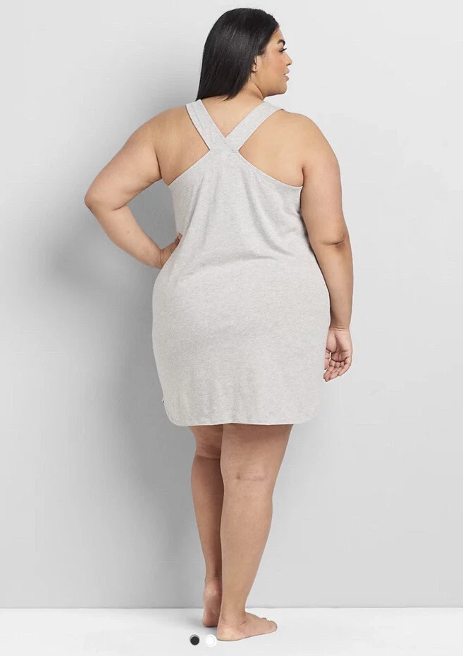 Camisa de dormir Lane Bryant Racerback sem mangas - Imagem 2 de 3
