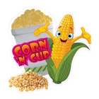 Food Truck Decals Corn & Cup Restaurant & Food Concession Concession Sign Yellow