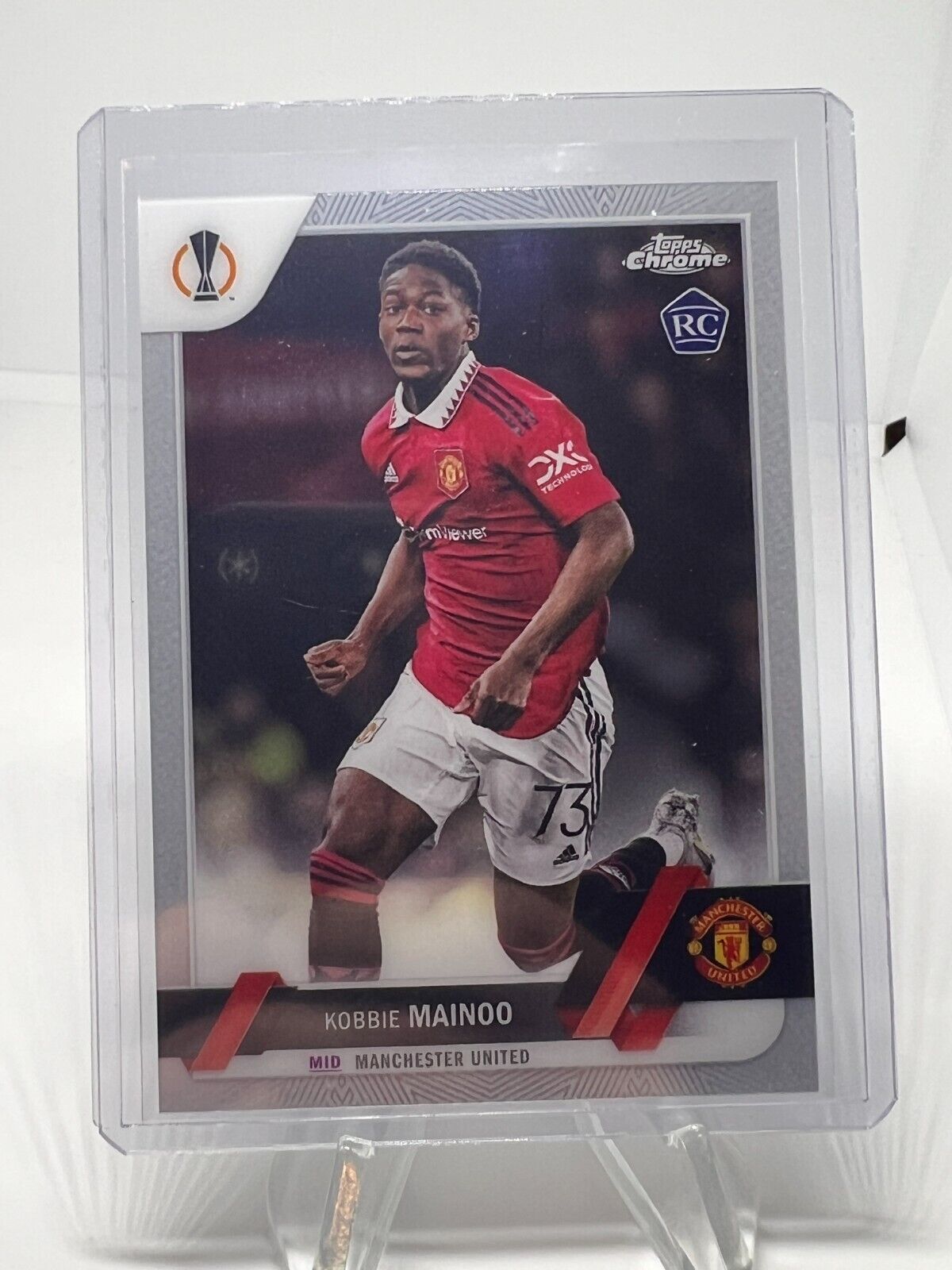 2022-23 Topps Chrome UEFA Club Competitions #118 Kobbie Mainoo Manchester United