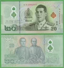 Thailand 20 Baht 2022 P-142a.1 UNC World Paper Money Currency