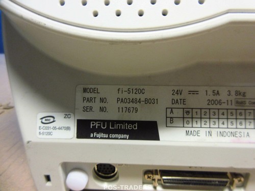 Fujitsu FI-5120C A4 Color Scanner USB 600DPI A4 24-bit Duplex 79810 SCANS / LINE - Bild 5 von 5