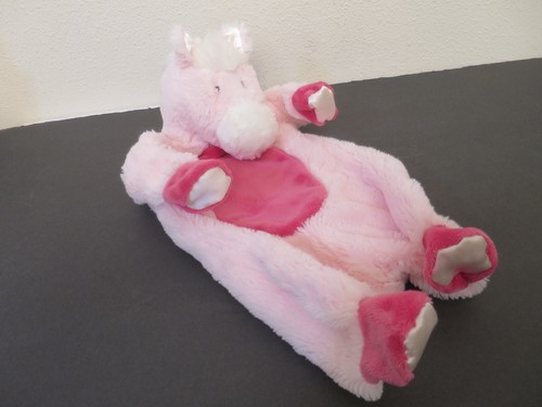 Douglas Soft Pink Horse Pony Cuddle Sshlumpie Plush Baby Infant Security Blanket - Picture 15 of 17