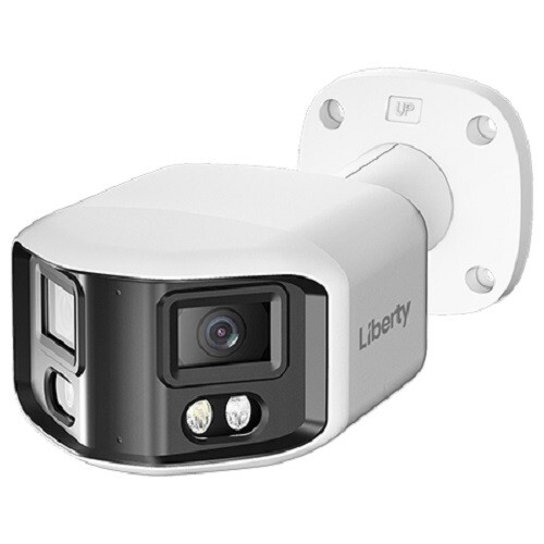Cámara bala doble exterior Liberty AI 8 MP IP 2,8 mm, 100’ IR, PoE - #L3IP8BDS180S - Imagen 1 de 9