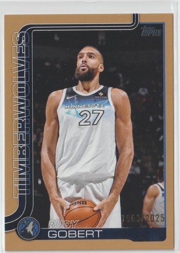 Rudy Gobert [Gold] #111 2025 Topps card