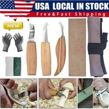6Pcs Wood Carving Kit, Beginner Set Woodworking Wood Carving Knives Set Tools US