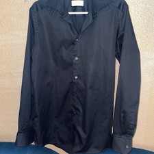 Eton Men's Contemporary Dress Shirt Slim Fit, Black Color Size 15.5 39