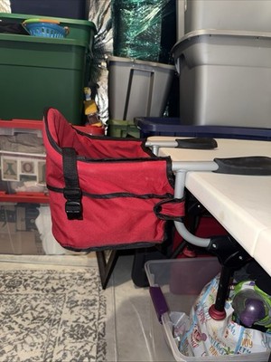 Chicco Caddy Portable Hook-On Table Chair Red Unisex 6-36 Months, Up to 37 Lbs