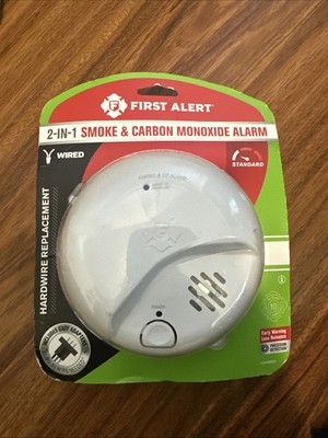 First Alert SMICO100-AC Hardwired 2-in-1 Smoke & CO Alarm w/ Battery Backup