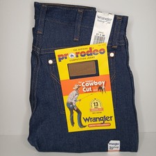 Wrangler Cowboy Cut 27 x 30 Official Pro Rodeo Competition Original Jeans Vtg