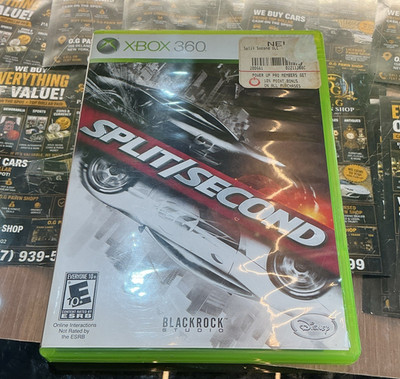 Disney Split/Second E10+ Manual Included Multiplayer Xbox 360 NTSC-U/C