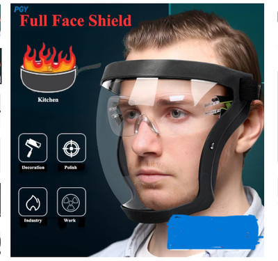 Full Face Super Protective Mask Anti-Fog Shield Safety Transparent Head Cover