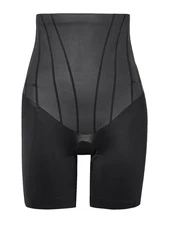 Spanx Super Sculp Total Contour High-Waisted Mid-Thigh Short Black Size M 10469R